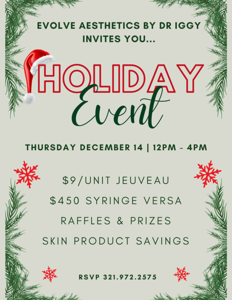 Holiday event info. Call us for more information.